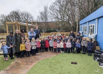 Mayor opens EYFS outdoor area