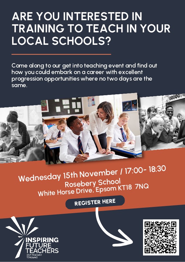 Get into Teaching Flyer 15th November